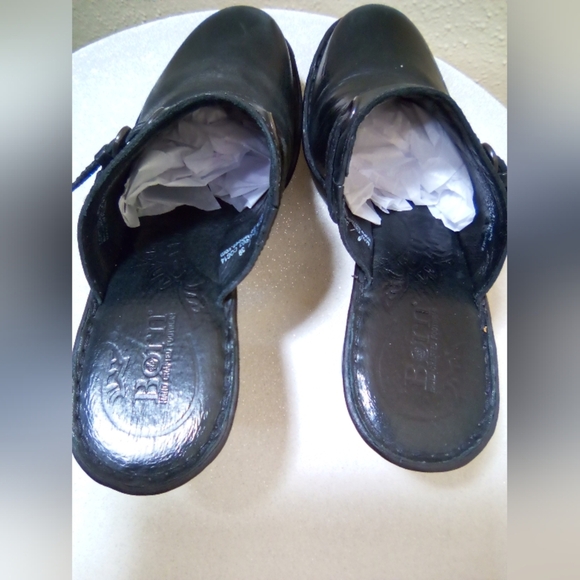 Born Black Leather Slip-On Loafers Classic Comfort - Picture 11 of 11